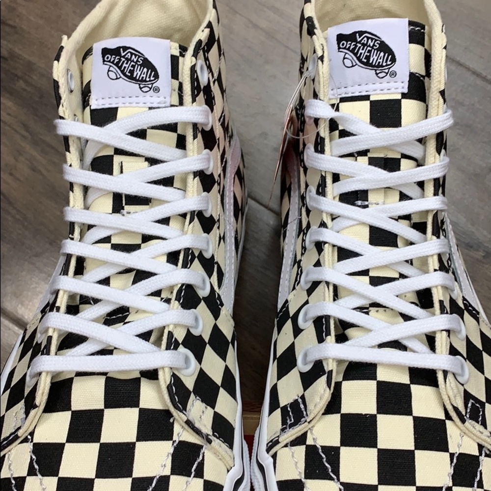 VANS Sk-8-Hi TAPERED CHECKERBOARD black/true white - Picture 7 of 16